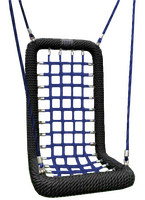 Mini Seil Schaukelsessel mit Rückenlehne